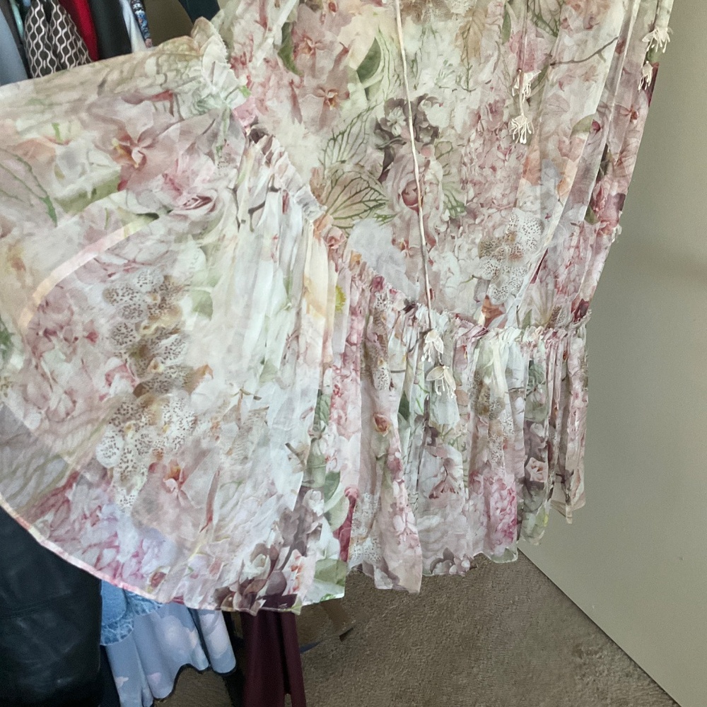 zimmermann dancer flutter dress - alabaster garden floral - Picture 8 of 12